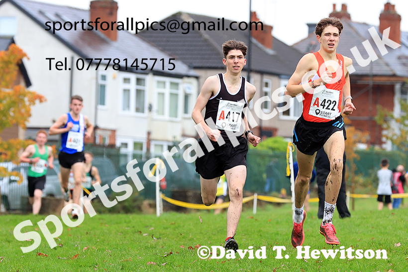 Mens under-17s, 2024 Northern Cross Country Relays, Graves Park, Sheffield.   Photo: David T. Hewitson/Sports for All Pics